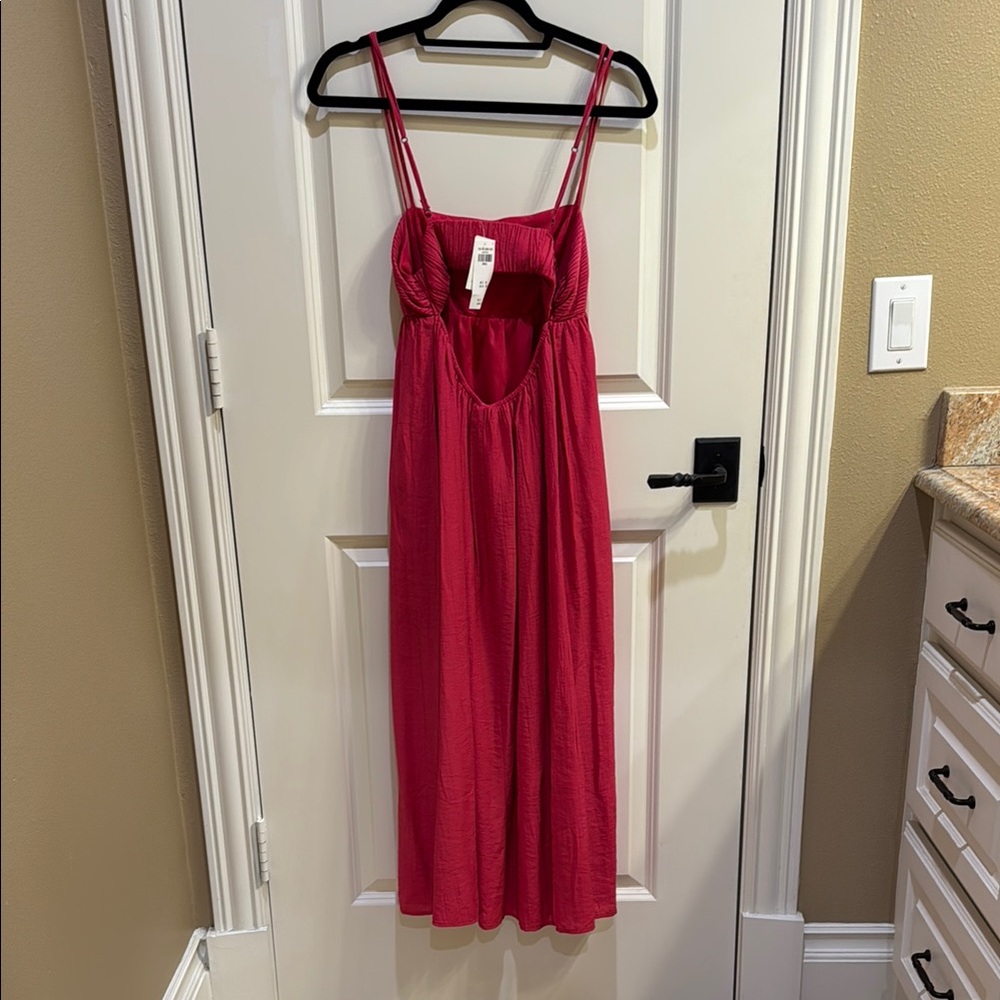 Red Spaghetti Strap Dress - Picture 2 of 3
